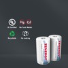 Tenergy Combo: 4 pcs Premium D Size Rechargeable Batteries High