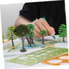 VILLFUL 2pcs Miniature Trees for Sand Table Models Durable Mini