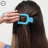 TELETIES - Small Flat Square Clip - Ideal for Thin-Medium