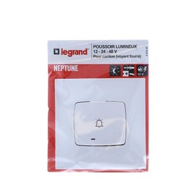 Legrand | Neptune Light Switch, Residential Pressure Switch, Indicator Light Included, Quick Connection with Automatic Clamps, Attaches to Claws or Screws