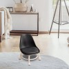 generic Silla Con Asiento De Ruedas Taburete De Pedicura Negro
