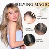 Purplelf Hair Topper Clip in Bangs, 360° 3D Cover Hair