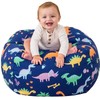Aubliss Stuffed Animal Bean Bag Storage Chair (Dinosaur, X-Large (48''))
