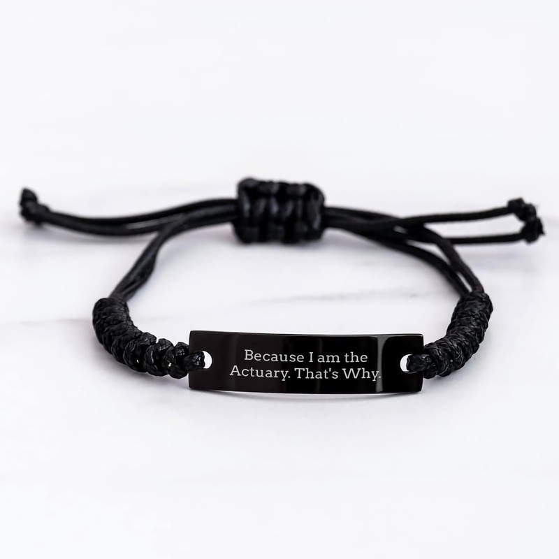 Actuary Inspired Rope Bracelet Gifts from Friends to Actuary, Funny