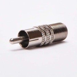 Coax F-Type Female to RCA Male Adapter