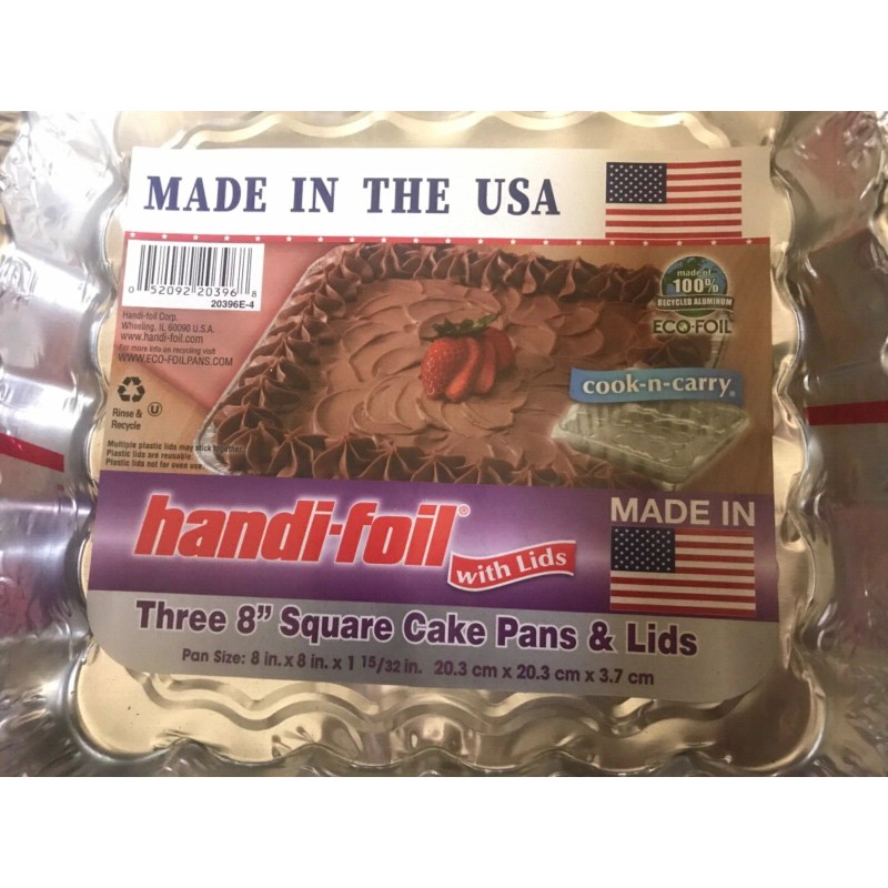 9 Count - Handi-foil 8" x 8" Square Aluminum Foil