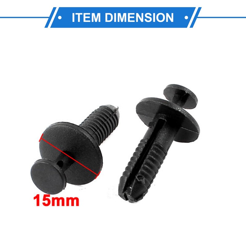 VekAuto 20 Pcs Rivet Clips, 6.5mm Retainer Clip Universal for