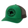 Mens St. Patrick's Day Shenanigans Squad Clover Embroidered Mesh Back