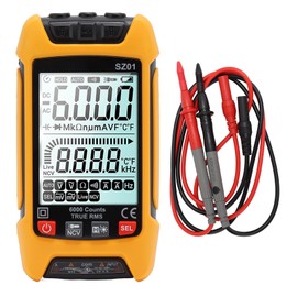 Digital Multimeter Kit Intelligent Large Screen High Accuracy Automatic Fire Prevention Tester Orange