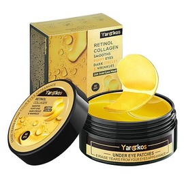 60 Pcs 24K Gold Under Eye Parches, 30 Pares Undereye Mask Para Ojos Hinchados Tratamiento De Ojeras, Almohadillas De Gel De Colágeno Hidratantes Para 