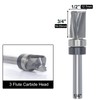 Akylin Spiral Flush Trim Router Bit 1/4 Shank,1/2" Dia. 3/4"