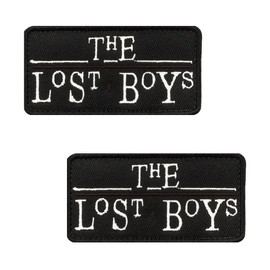 2 PCS The Lost Boys Funny Patch Tactical Embroidered Hook and Loop Emblem Patches Badge Applique for Backpack,Biker,Bag,Uniforms,Jacket,Jeans,Pouch,Vest,Hat,Clothes,Armband