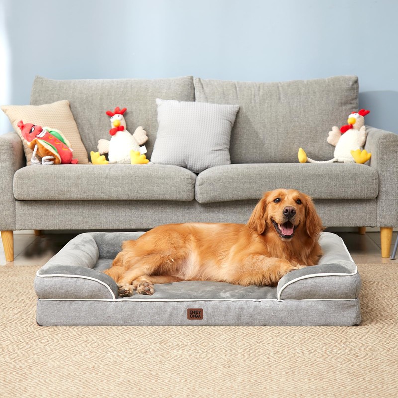 EHEYCIGA Orthopedic Dog Beds for Large Dogs, Waterproof Memory Foam