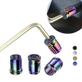 Tapones para Llantas Antirrobo. Juego de 4 Tapones Valvulas Llantas Universales, Ideales para el Coche, Camioneta, Motocicleta, Bicicleta. Cubre Válvu