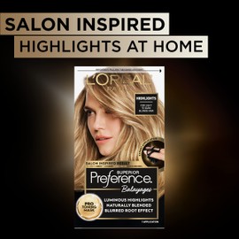 L'Oreal Paris Superior Preference Balayage Kit, Hair Dye for At-Home Highlighting with Pro Toning Mask, Dark Blonde to Light Brown, 1 Kit