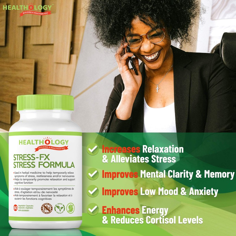 Healthology STRESS-FX | Stress Relief & Anti Anxiety Supplement With