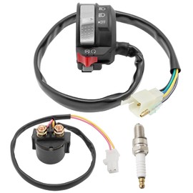 M MATI Start Stop Headlight Switch & Starter Solenoid Relay & Spark for Yamaha Warrior 350 96-01 Kodiak 400 93-95 Big Bear 350 95-96 MOTO4 350 95 4GB-83973-09-00 4GB-83973-01-00 4KD-81940-00-00