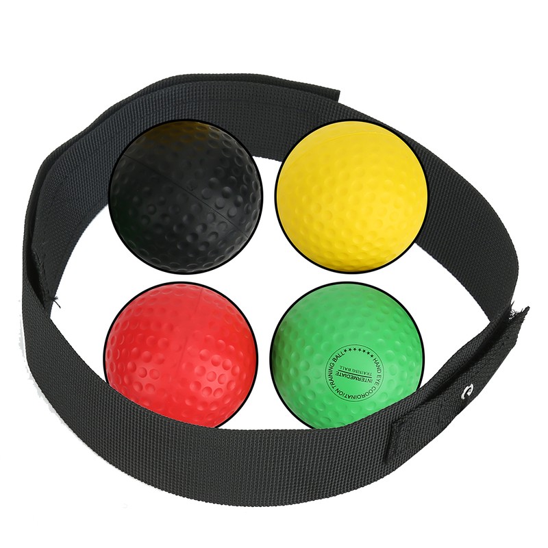 4 Balls Boxing Training Ball HeadMounted Adjustable Pu Foam Sports
