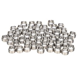 Helicoil M10X1.25 50Pcs Thread Inserts Male Female Reducing Nut Repair Tool Stainless Steel Fastener M10X1.25 Thread Inserts (2D)