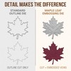 3Pcs/Set Maple Leaf Metal Cutting Dies,Maple Leaf Metal Template Molds