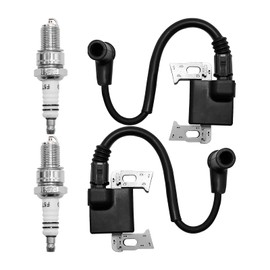 ZUDKSUY 2-Pack Ignition Coils 30500-Z6L-043 with Spakr Plugs Replacement for Honda GX630 GX660 GX690 GXV630 GXV660