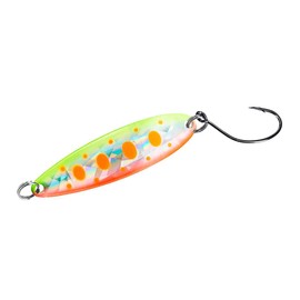 Daiwa Trout Spoon, Laser Chinook S, Single Hook, 0.5 oz (14 g), YR Orange Yamame Lure