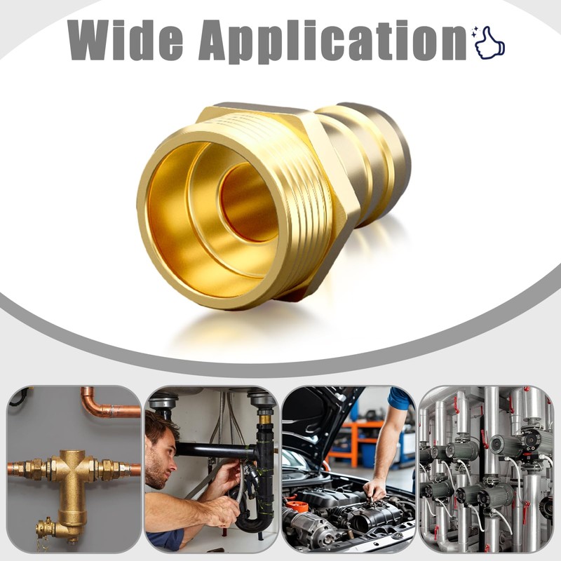 Atisite Brass Hose Nozzle 19 mm Barb x 3/4 Inch