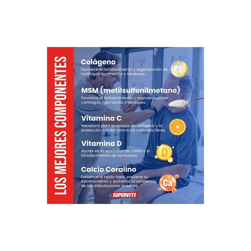 Supervits Suplemento Reulex Msm Y Colageno 20 Capsulas Sin Sabor