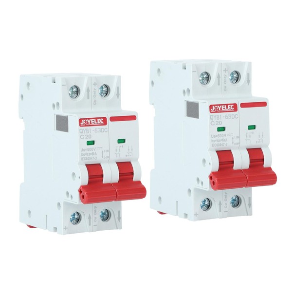 JOYELEC 2 x 20 A Solar Photovoltaic Systems Miniature Circuit