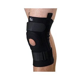 Medline ORT23230XL Knee Supports with Removable U-Buttress, X-Large, Black