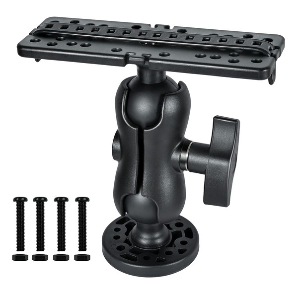Vadaxx Fish Finder Mount Base, Universal 360° Rotation Ball-Mount Fish