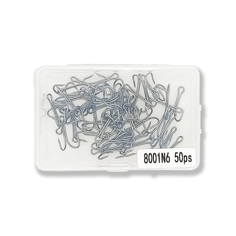 Orurudo Fishing Tackle Double Hooks 50-Piece Set for Rigyo Frogs,