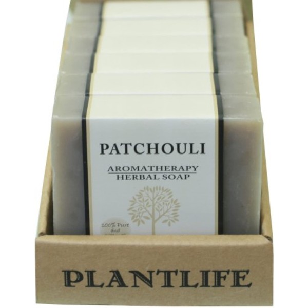 Plantlife Patchouli 6-pack Bar Soap - Moisturizing and Soothing Soap for Your Skin - Hand Crafted Using Plant-Based Ingredients - Made in California 4oz Bar