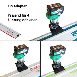 Professional Guide Rail Adapter for Hikoki M1808DA / M6ST for Makita/Bosch/Festool/Mafell Guide Rail Router Edge Milling Cutter Adapter