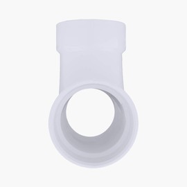 Charlotte Pipe 4" Two-Way Cleanout Pipe Fitting - Schedule 40 PVC DWV (Drain, Waste and Vent) Durable, Easy to Install, High Tensile and Sound Deadening for Home or Industrial Use (5 Unit Box)