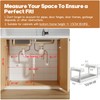 1 Pack-19"-32"W Expandable Under Sink Organizer With Upgrade Ball-Bearing Slide,2-Tier