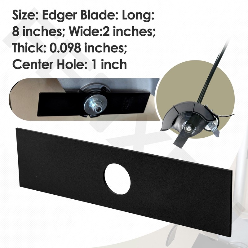 2 Pack AEB0800 Edger Blade【8" X 2", 1" Center Hole】