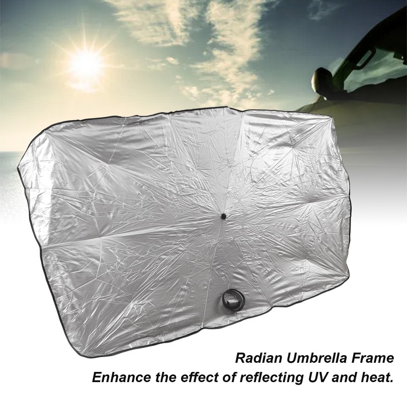 Car Sunshade Umbrella Silver Small Size Sun Protector Parasol Window