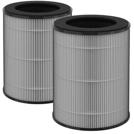 JF100 HEPA Replacement Filter Compatible with Jafända JF100 Air Purifier, 3-in-1 Pre-Filter, H13 True HEPA and Activated Carbon Filtration System, Compare to Part #JF100-RF, 2 Packs