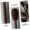 Hemobllo Black Walnut Wood Honey Dipper Stick Kitchen Honey Stirring
