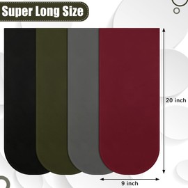 Tatuo 4 Pieces Unisex Jumbo Dreadlock Cap Long Dreads Hair Head Wrap Sleeping Cap Hair Accessories Sleep Bonnet for Men Women(4 Pcs,Black, Dark Gray, Burgundy, Army Green)