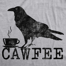 Womens Cawfee T Shirt Funny Coffee Drinking T Shirt Sarcastic Caffeine Joke Funny T Shirts Cool Coffee Top Women's Novelty Tees Light Grey 3XL