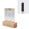 Coffee Bean Jars Canisters Coffee Storage Containers with Solid Wood