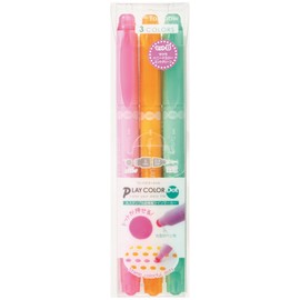 Tombow Play Color Dot Pen Water Based Marker, 3 Colors Set B (GCE-311B)