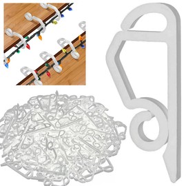 Christmas Lights Gutter Clips Heavy Duty Plastic Gutter Hanging Hooks/Clips for Outdoor christmas Xmas String Lights Decoration