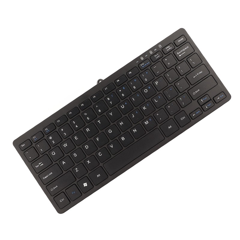 USB Wired Keyboard 78 Keys Ultra Thin Mini Portable Anti