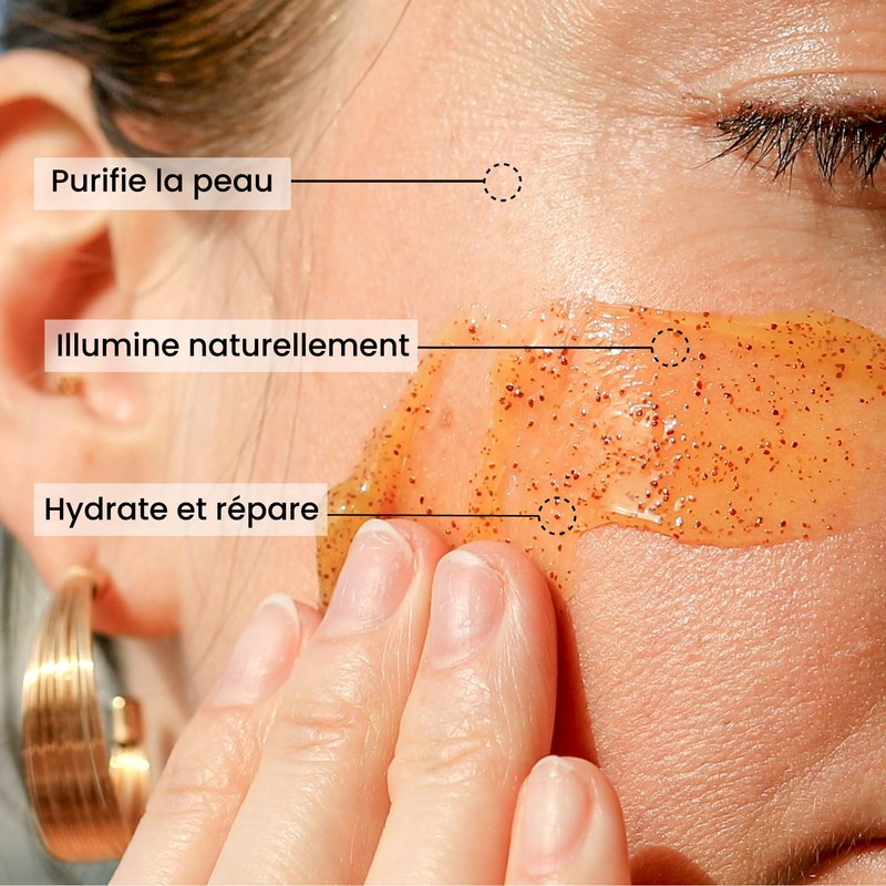 Pulpe de Vie - Peeling und Gesichtsmaske, glänzend, Bio-Süß, 75