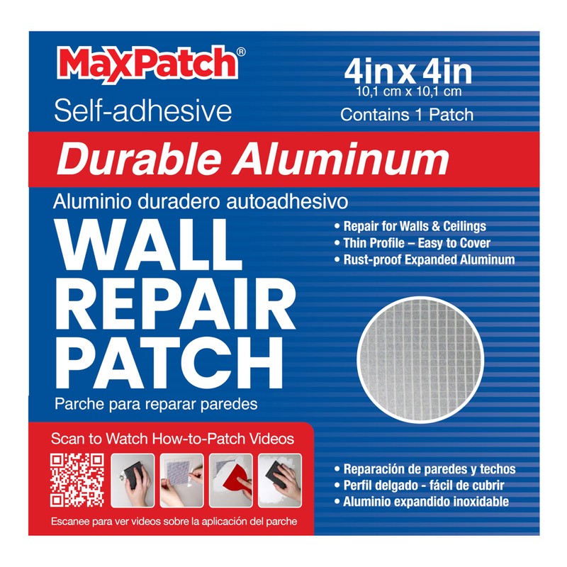 MaxPatch® 4 in. x 4 in. Aluminum Self-Adhesive Wall Repair