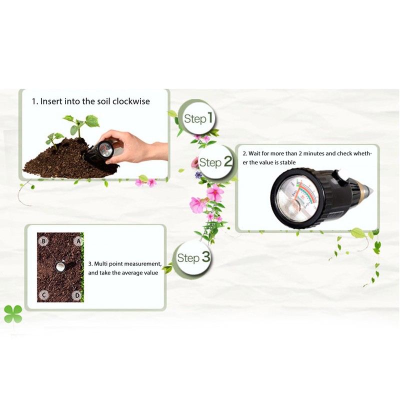 2 in 1 Soil Quality Tester Moisture and PH Meter