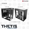 raijintek Thetis Window Black Desktop Computer Case – Box of
